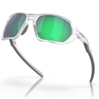 OCCHIALI OAKLEY PLAZMA MATTE CLEAR LENTE PRIZM ROAD JADE OO9019-1659