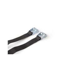 TWO ORTLIEB COMPRESSION STRAPS WITH METAL BUCKLE