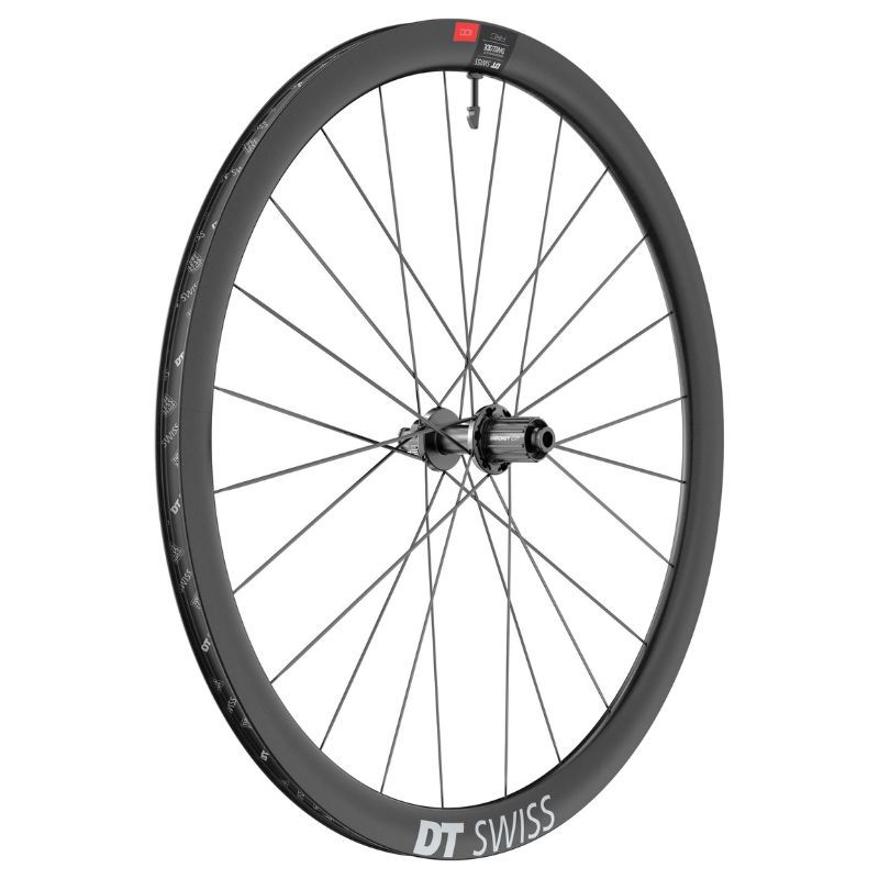 RUOTA POSTERIORE DT SWISS ARC 1100 DICUT 38 CARBON DISC 12/142 MM SHIMANO