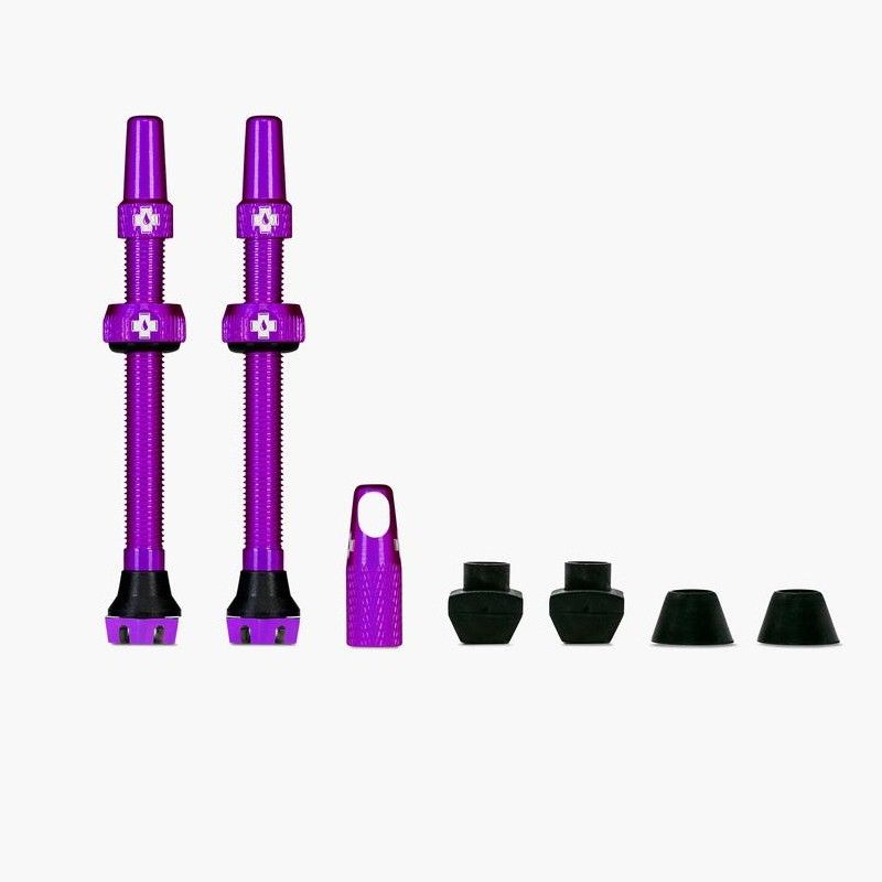 MUC-OFF TUBELESS VALVE KIT 44MM PURPLE