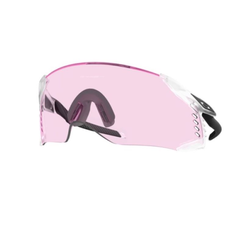 OCCHIALI OAKLEY VELO KATO CLEAR OPACO LENTE PRIZM LOW LIGHT OO9501-0352