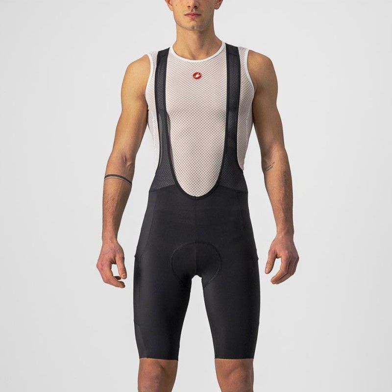 SALOPETTE CASTELLI UNLIMITED BIBSHORT S BLK 4520005-010-S