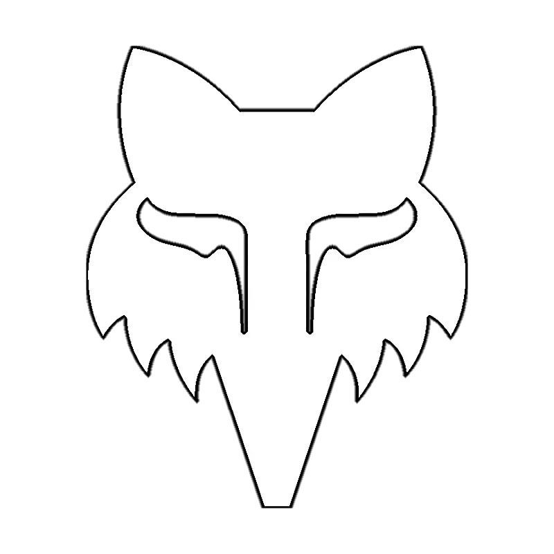 ADESIVO FOX HEAD 4" DIE CUT