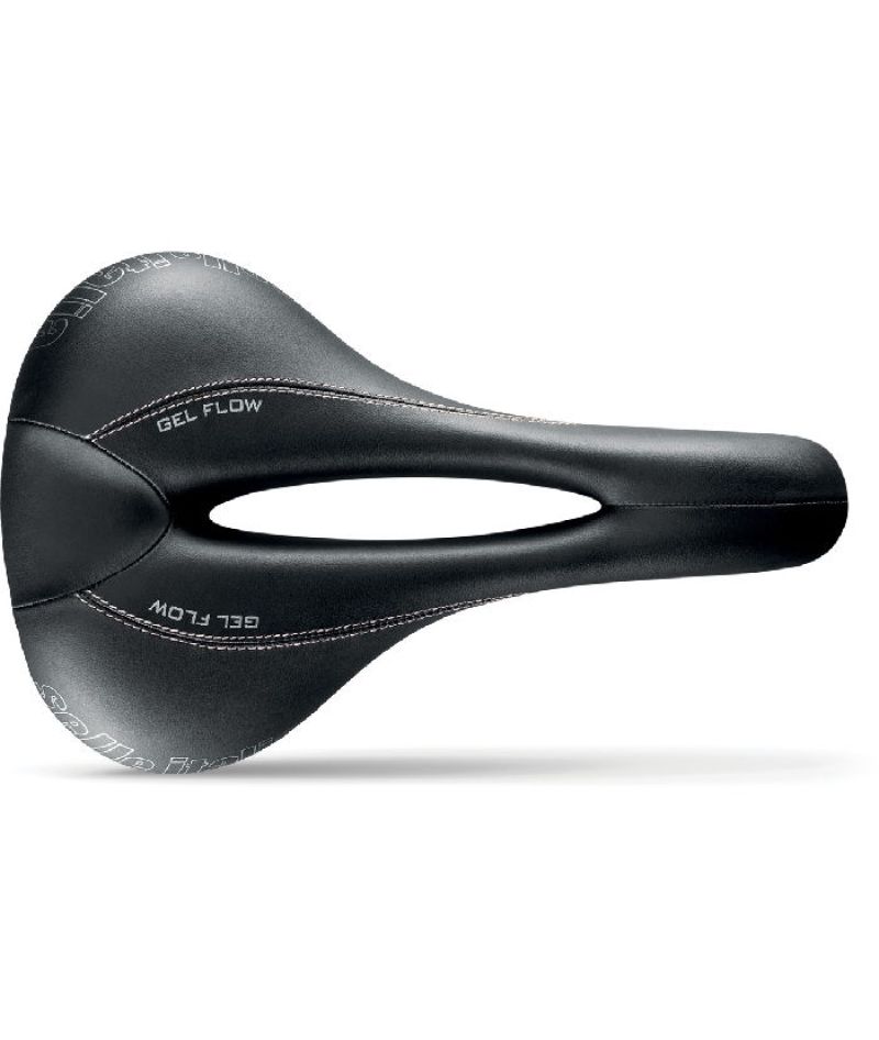 SELLA SELLE ITALIA DONNA FLOW TELAIO  IN FEC ALLOY DURO-TEK NERA 168X270MM