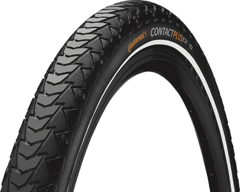 COPERTONE CONTINENTAL CONTACT PLUS 26X1.75 BLACK BLACK REFLEX WIRE SKIN