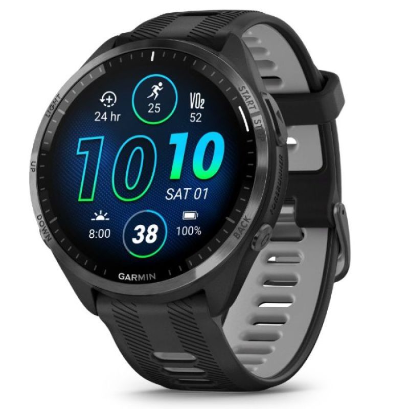 OROLOGIO GARMIN FORERUNNER 965 GRIGIO CON CINTURINO NERO GRIGIO