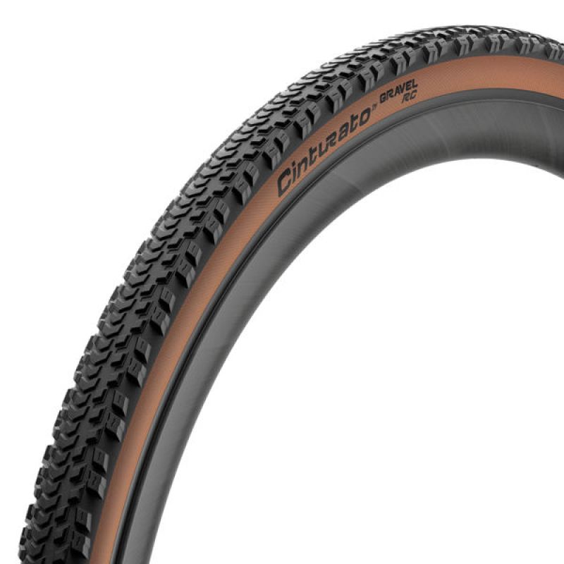 COPERTONE PIRELLI CINTURATO GRAVEL RC - 700x35 BLACK BROWN